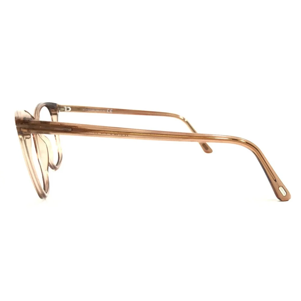 Tom Ford Eyeglasses Frames TF5762-B 045 Transparent Light Brown 55-15-140
